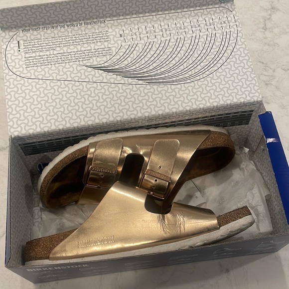 Birkenstock Arizona BS Metallic Copper SZ39/8 - Picture 7 of 8